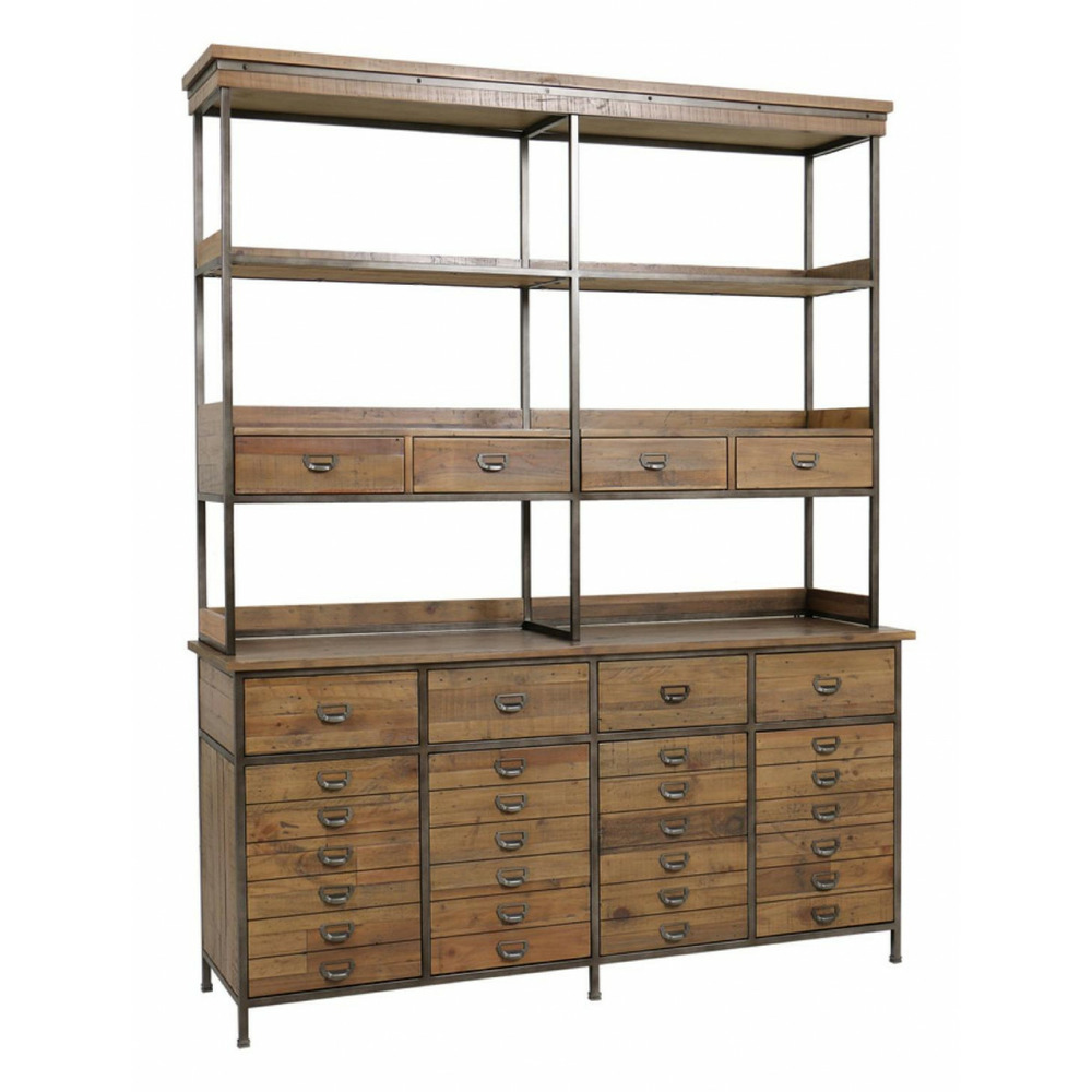 Buffet complet bois marron - manufacture interior's