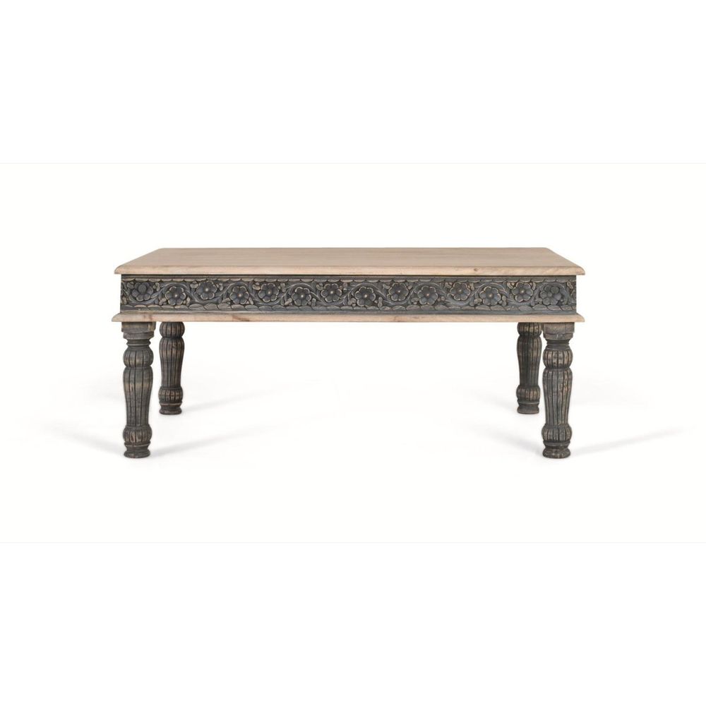 Table basse bois bleu - tenaïde décoration d'autrefois