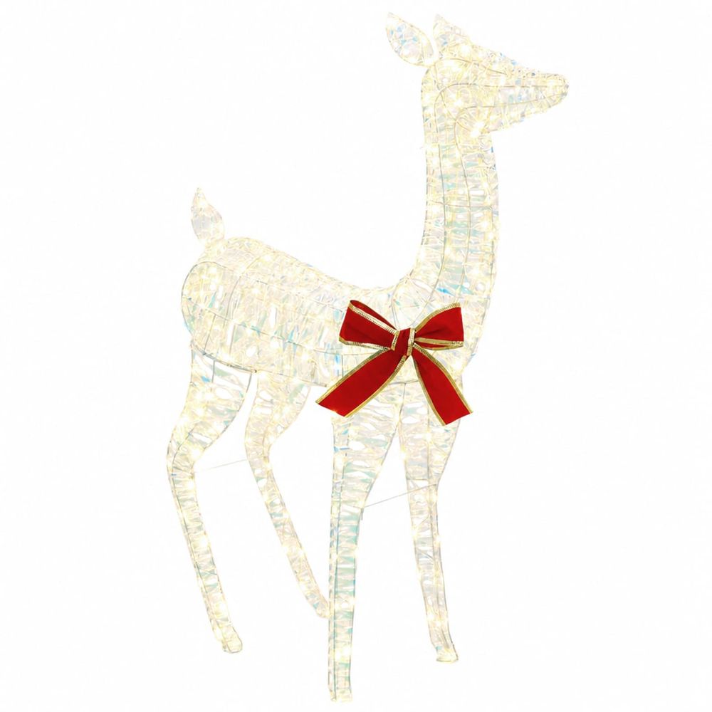 Renne de noël 3d loviisa 110 led blanc chaud 70 x 26 x 100 cm