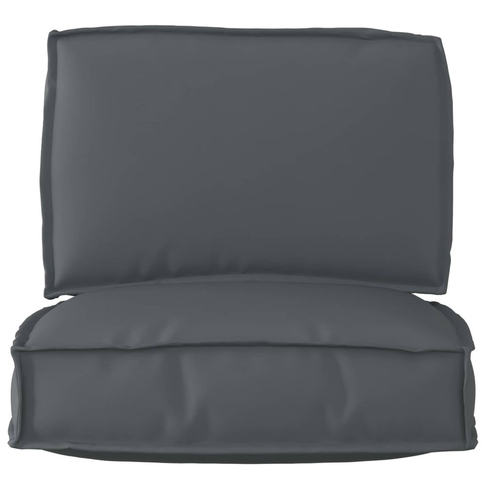 Set de coussins de palette tissu oxford anthracite