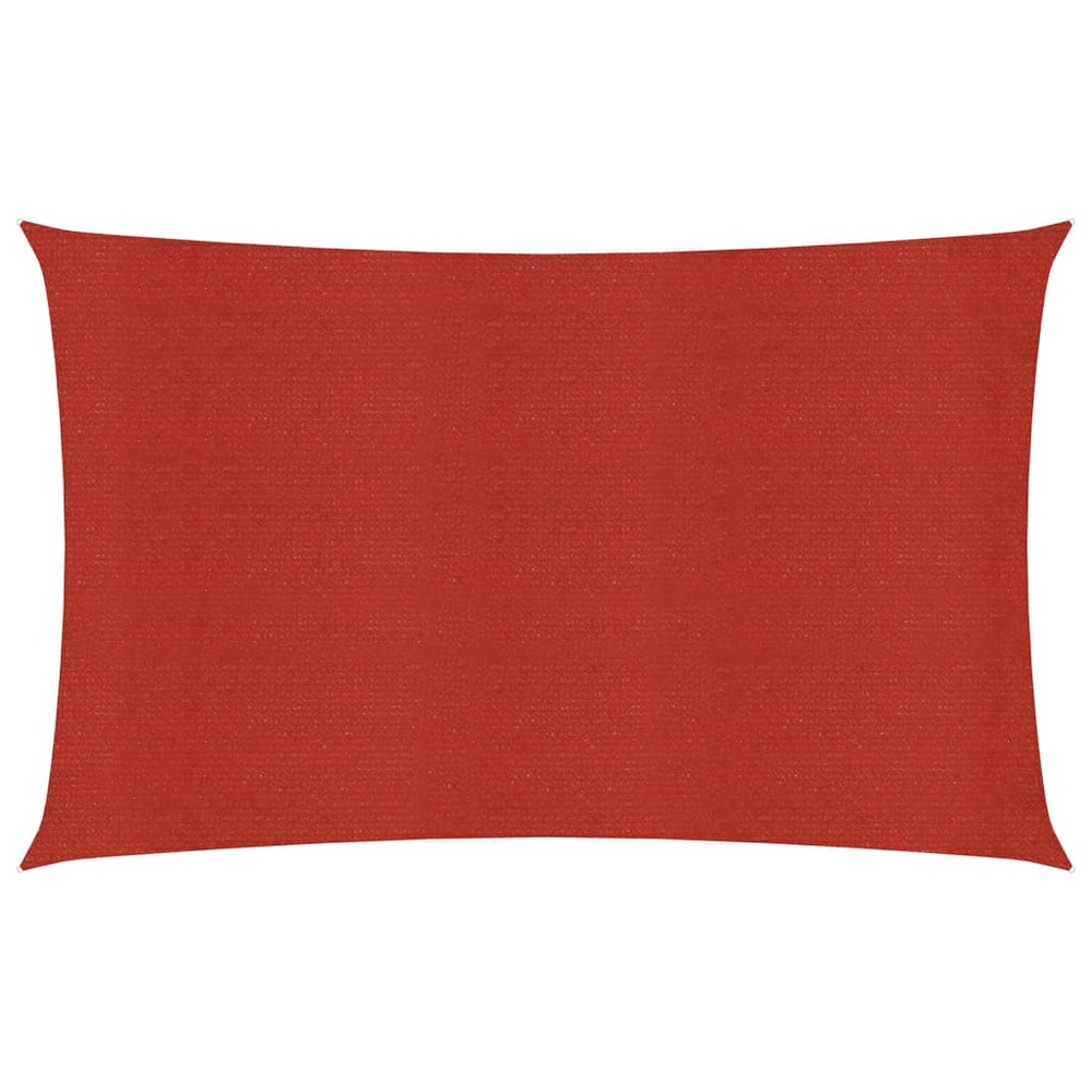 Voile d'ombrage 160 g/m² rouge 3 x 6 m pehd