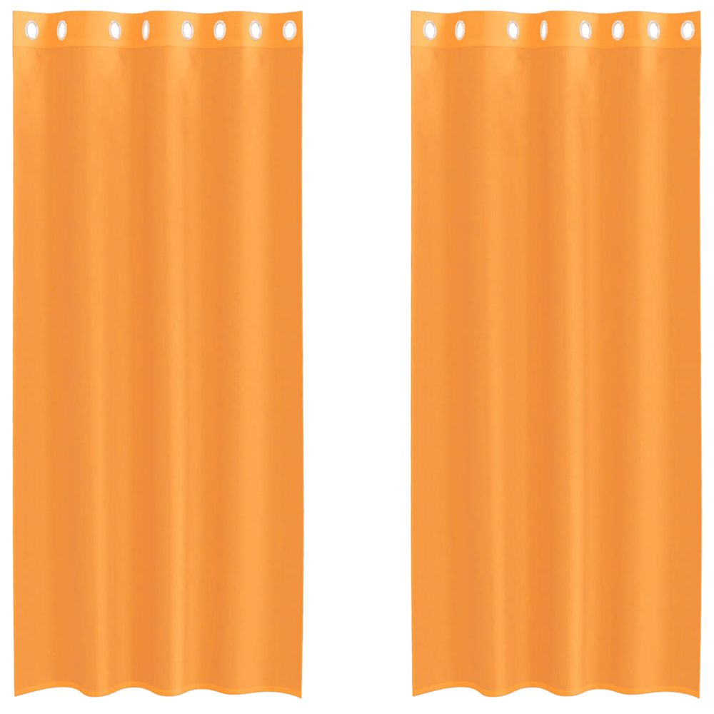 Rideaux en voile avec œillets 2 pcs orange 140x245 cm