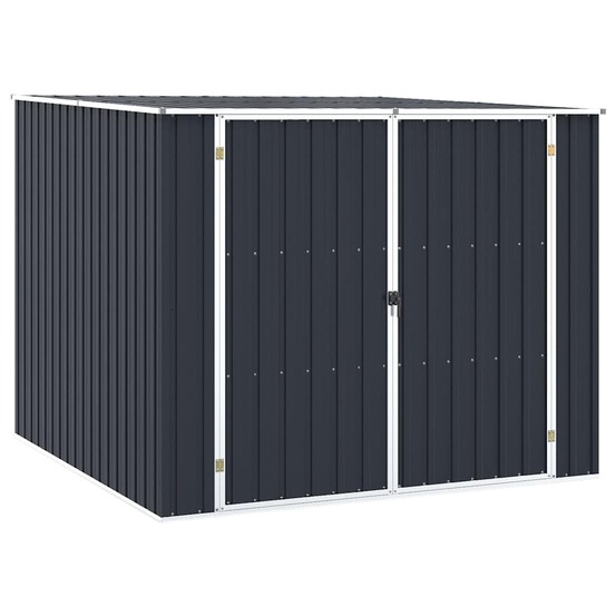 Abri de jardin anthracite 195x198x159 cm acier galvanisé