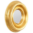 Miroir convexe drachma rond doré 21cm