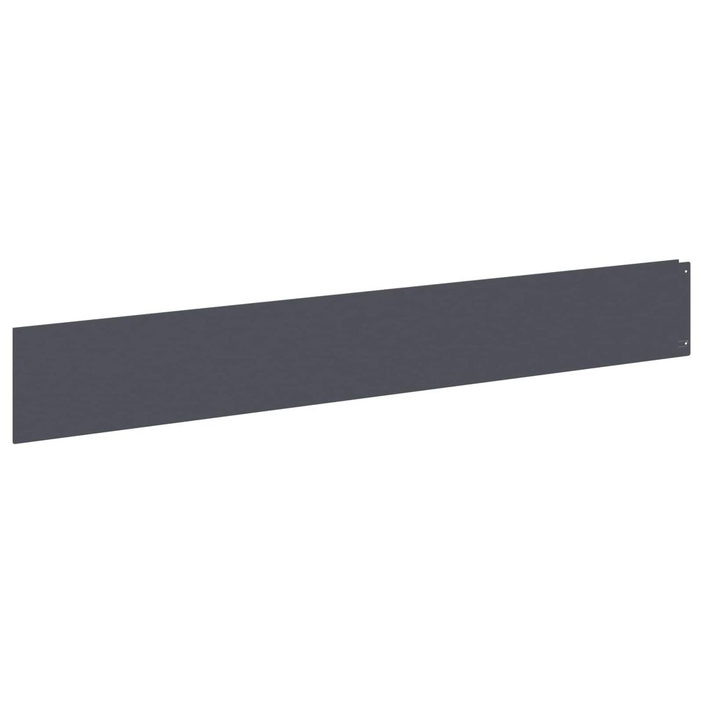 Bordure de pelouse 30 pc 100 x 15 cm acier anthracite