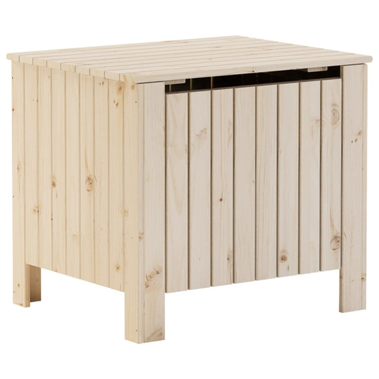 Boîte de rangement avec couvercle rana bois massif de pin