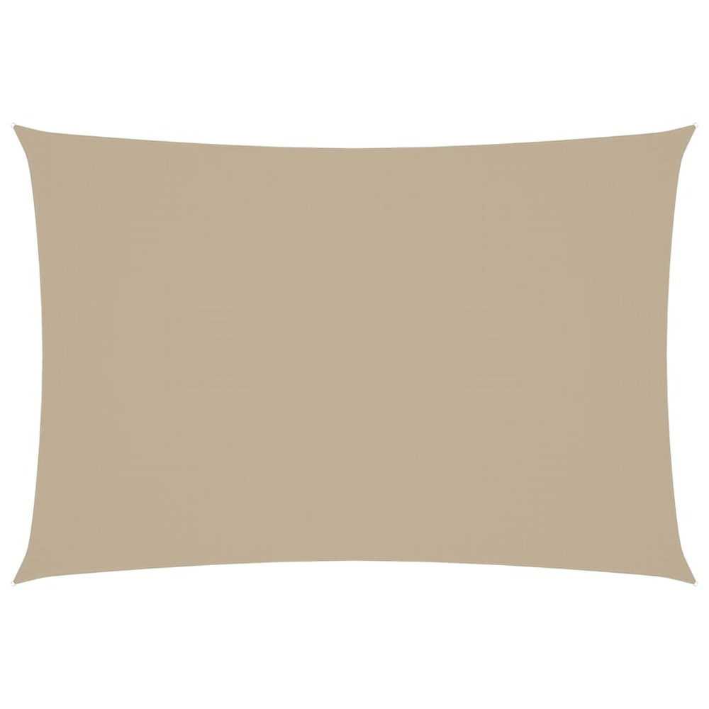 Voile de parasol tissu oxford rectangulaire 2,5x4,5 m beige
