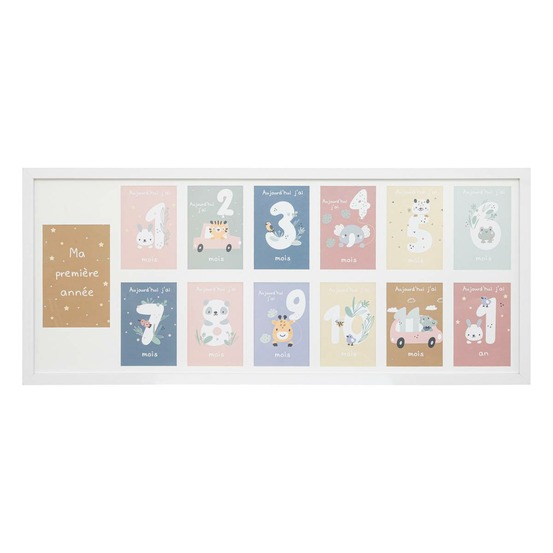 Pêle-mêle en bois 13 photos h29,5cm