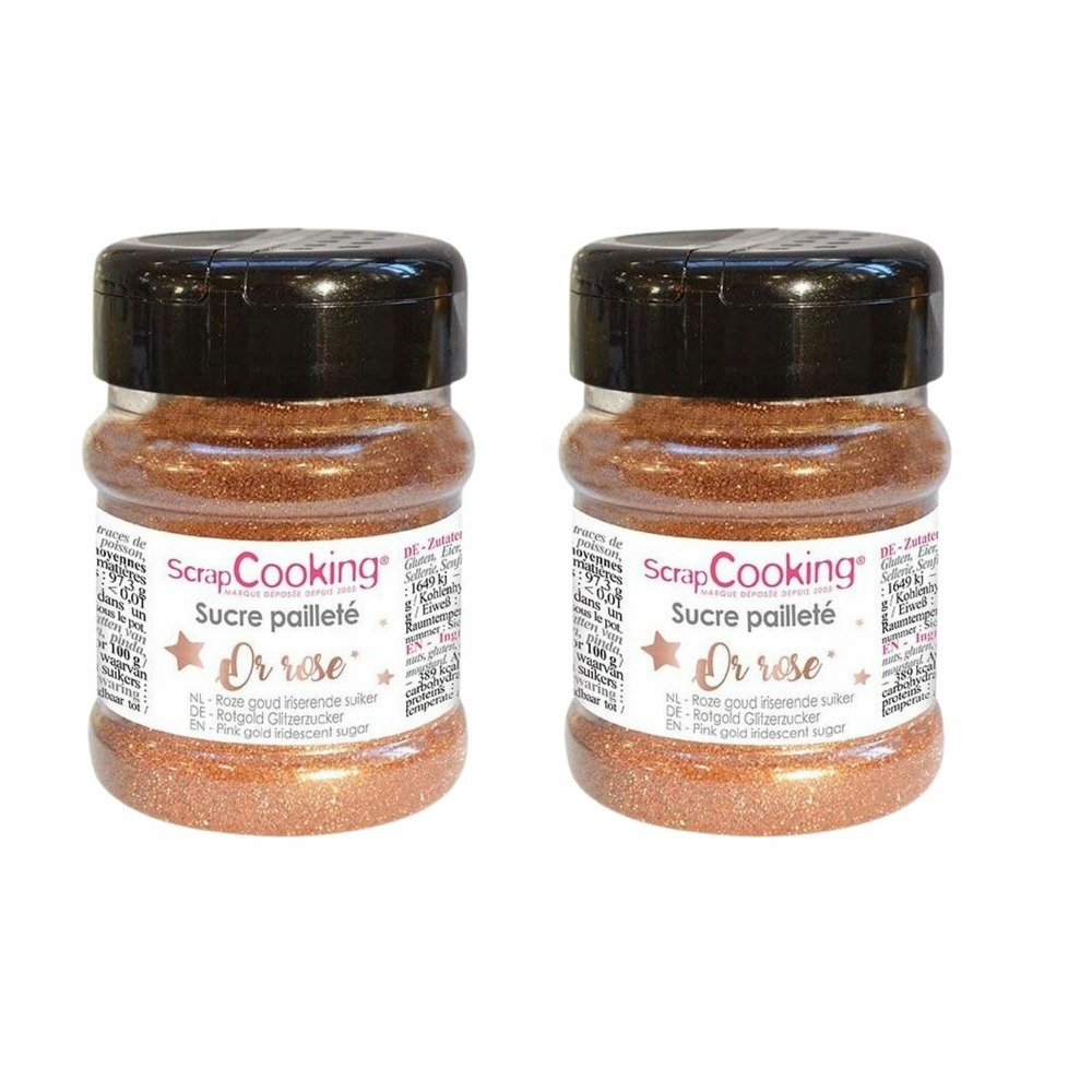 Sucre pailleté doré rose 320 g