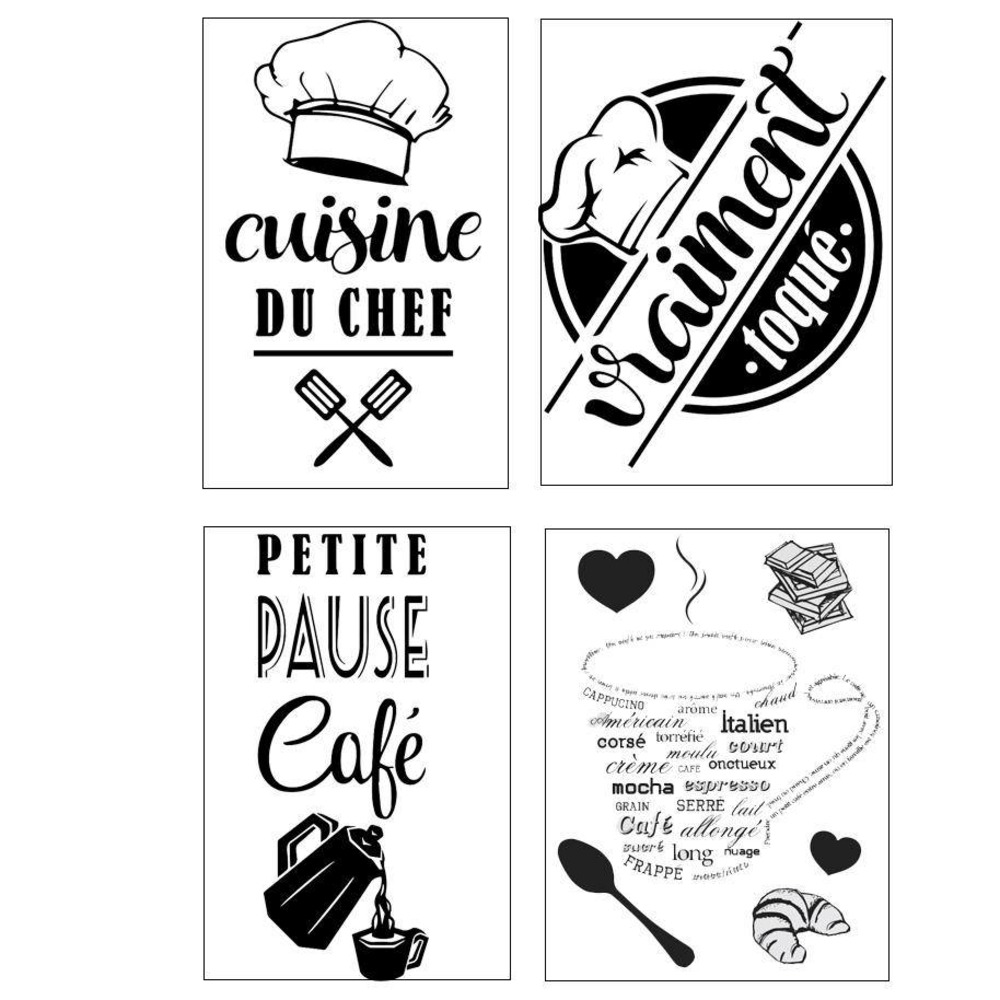 Sticker illustratif cuisine 30x40