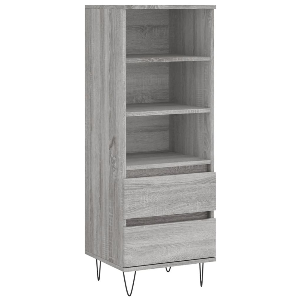 Buffet bahut commode armoire meuble de rangement organisateur cuisine salle de séjour salon haut sonoma 40 x 36 x 110 cm bois
