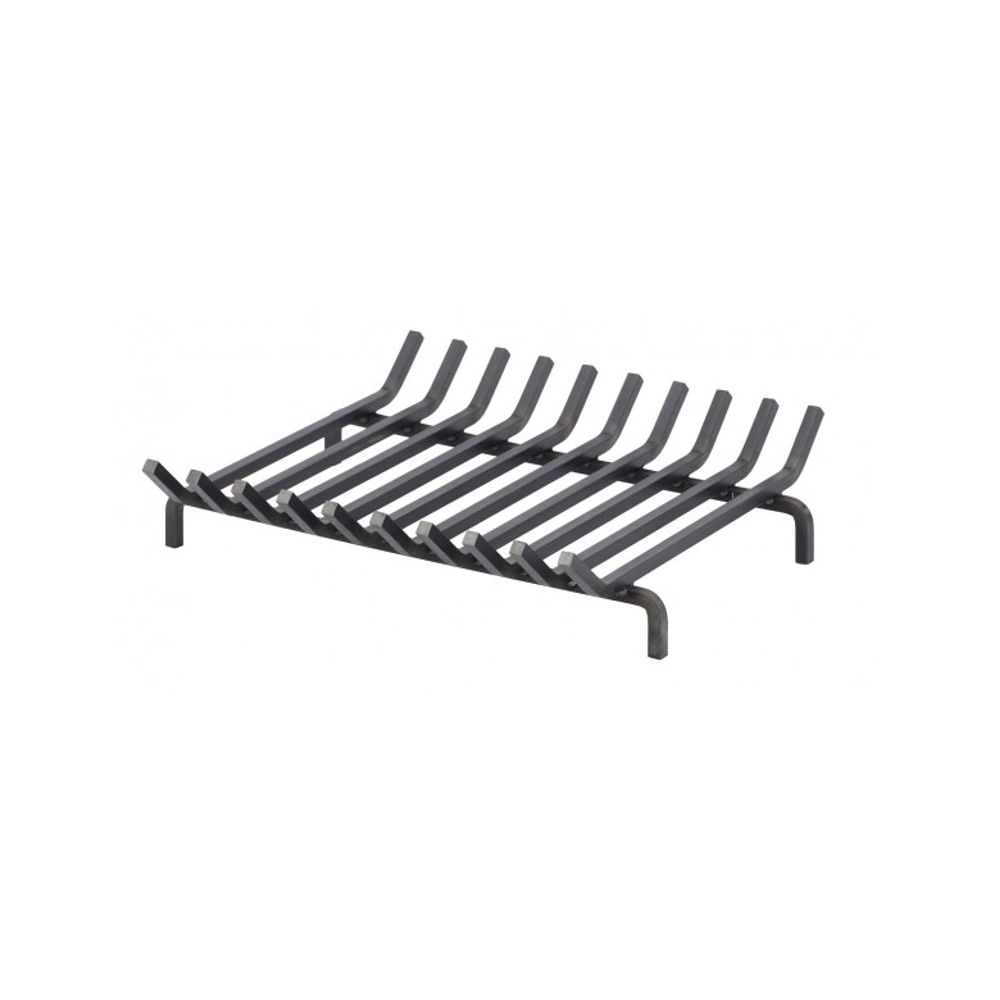 Grille de foyer en fonte noire 51x42x10 cm