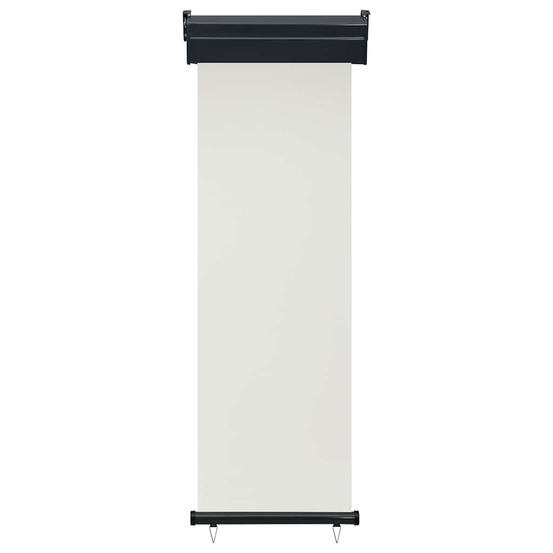 Auvent latéral de balcon 65x250 cm crème