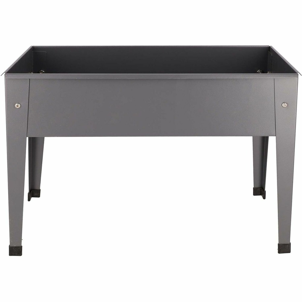 Carré potager en métal anthracite 62 x 29 x 45 cm