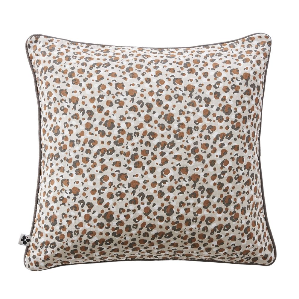 Coussin dehoussable en gaze de coton leopard leonie