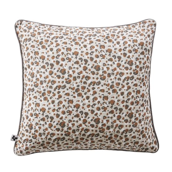 Coussin dehoussable en gaze de coton leopard leonie