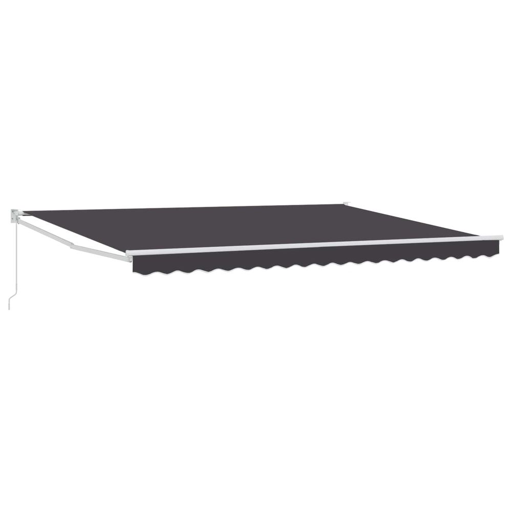 Auvent rétractable anthracite 4 x 2 m