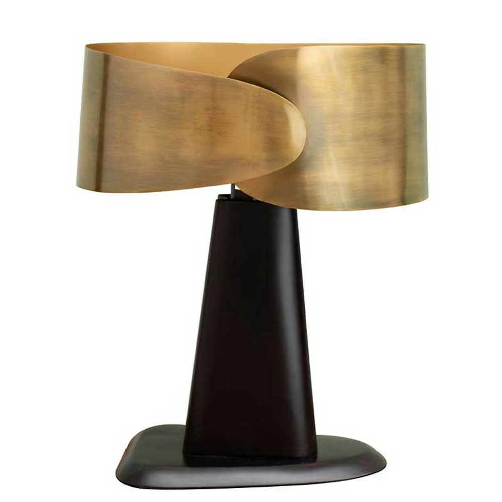 Lampe vintage en laiton 36x28x45cm