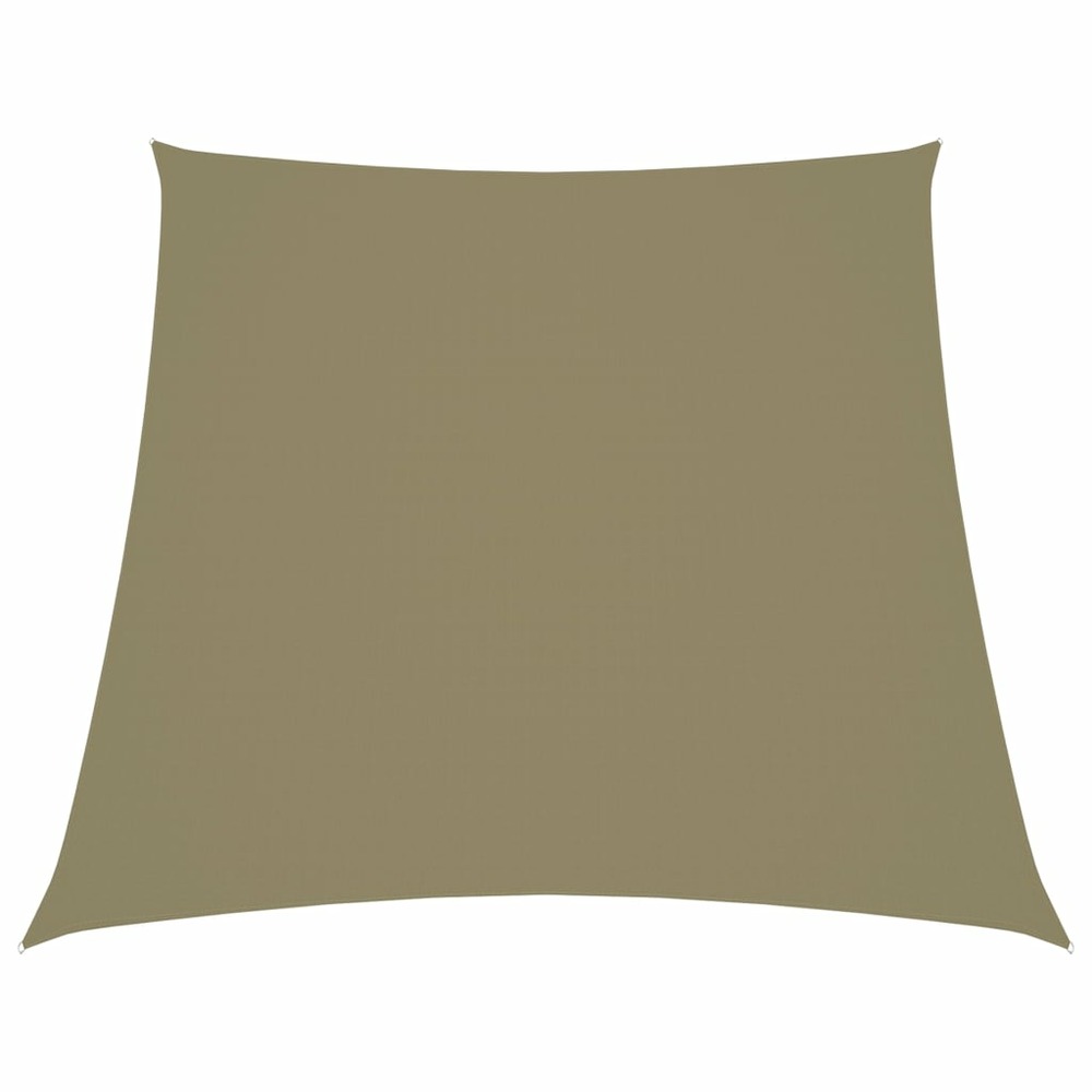 Voile toile d'ombrage parasol tissu oxford trapèze 2/4 x 3 m beige