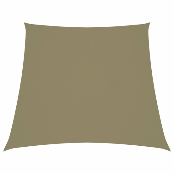 Voile toile d'ombrage parasol tissu oxford trapèze 2/4 x 3 m beige