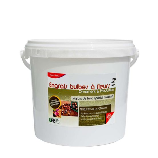 Engrais bulbes à fleurs d'ornement et de production - agro sens - seau 4 kg