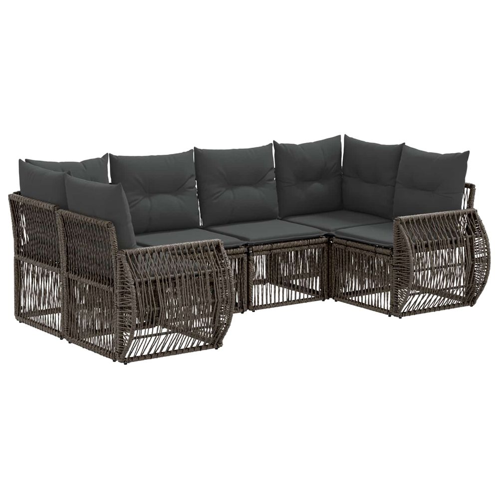 Ensemble de canapé de jardin 6 pc 6-nombre de places