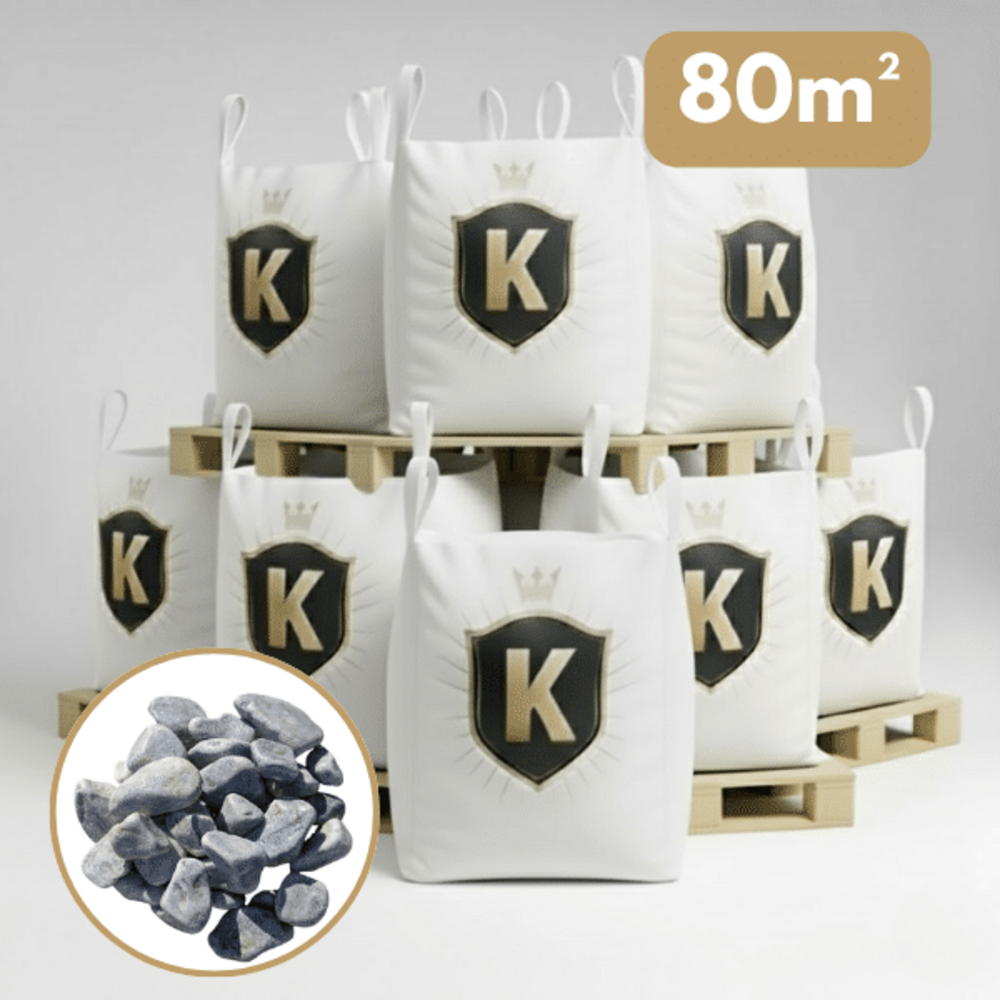 Galet gris bleu 40/60 mm – pack 8 big bag +/- 1,5t – 80 m²
