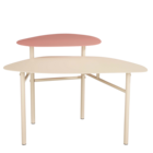 Mica decorations - table d'appoint en métal rose h45,5