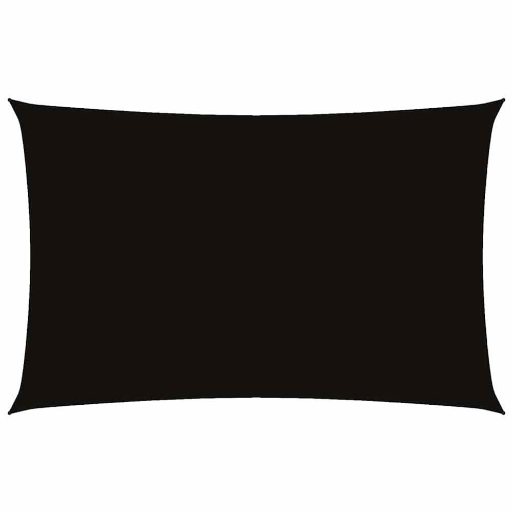 Voile de parasol tissu oxford rectangulaire 2x5 m noir