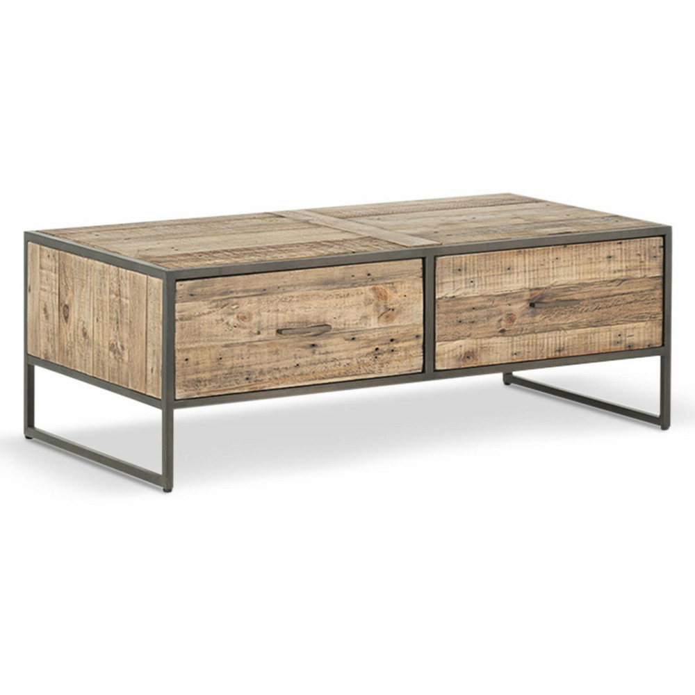 Table basse bois marron 120x60x42.5cm