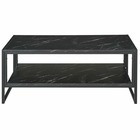 Table Basse Style Moderne Noir - 106 x 50 x 47 cm