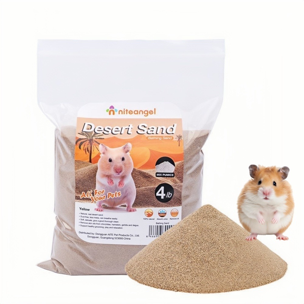 Sable de bain sans poussière pour hamsters
