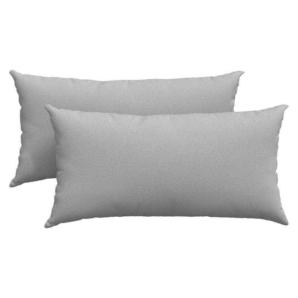 Coussins de canapé 2 pc tissu gris nuage 80 x 40 cm