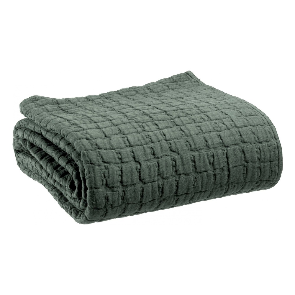Couvre-lit stonewashed swami thym 240 x 260 cm