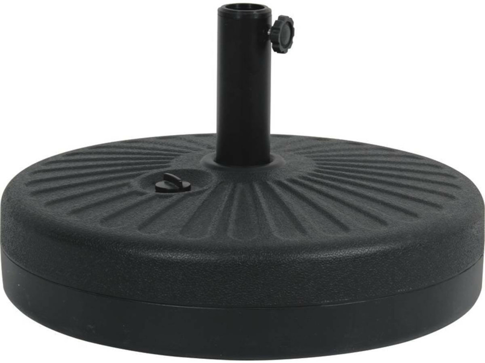 Dalle circulaire à lester pour parasol de jardin - noir