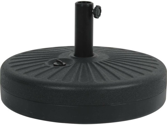 Dalle circulaire à lester pour parasol de jardin - noir