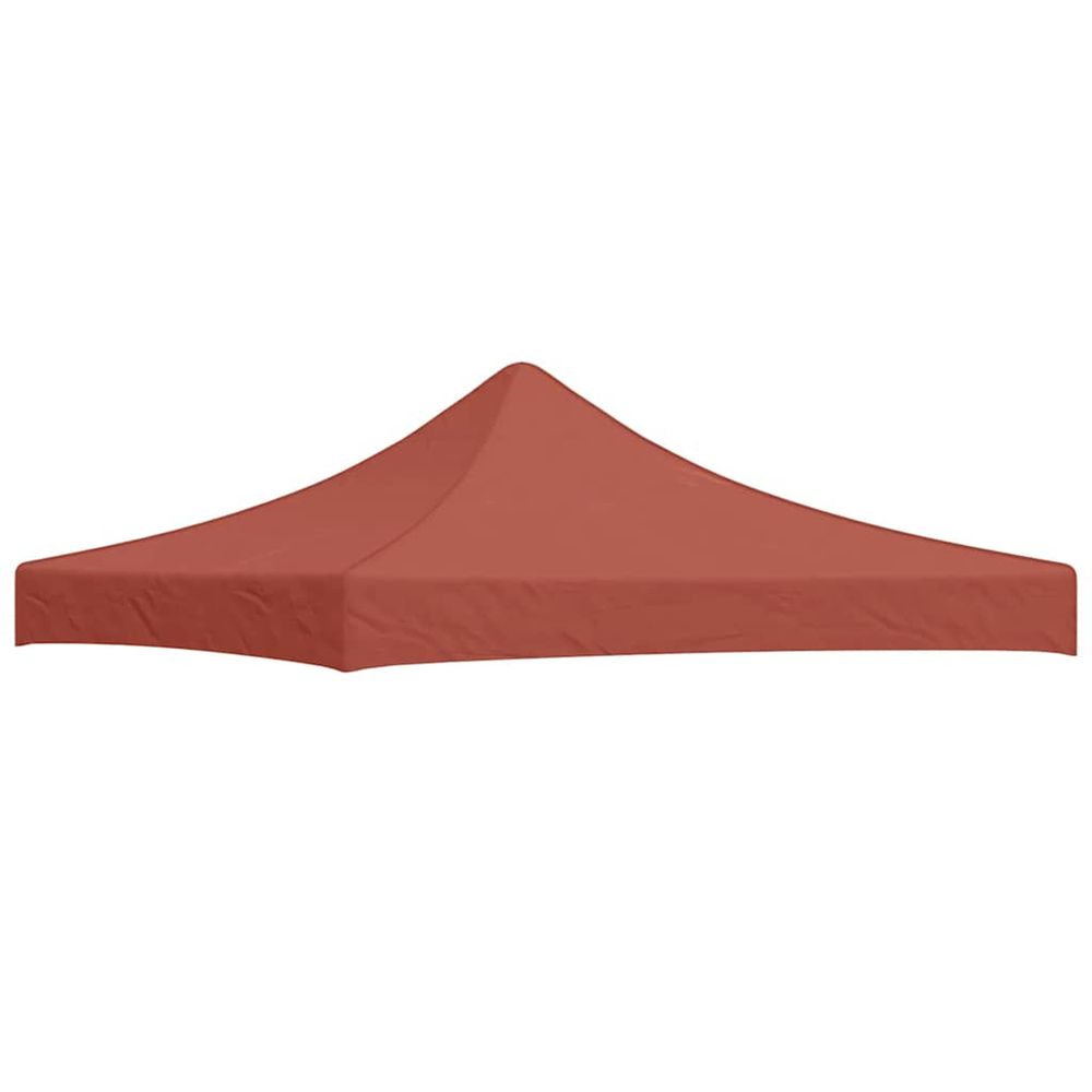 Toit de tente de réception 3x3 m terre cuite 270 g/m²