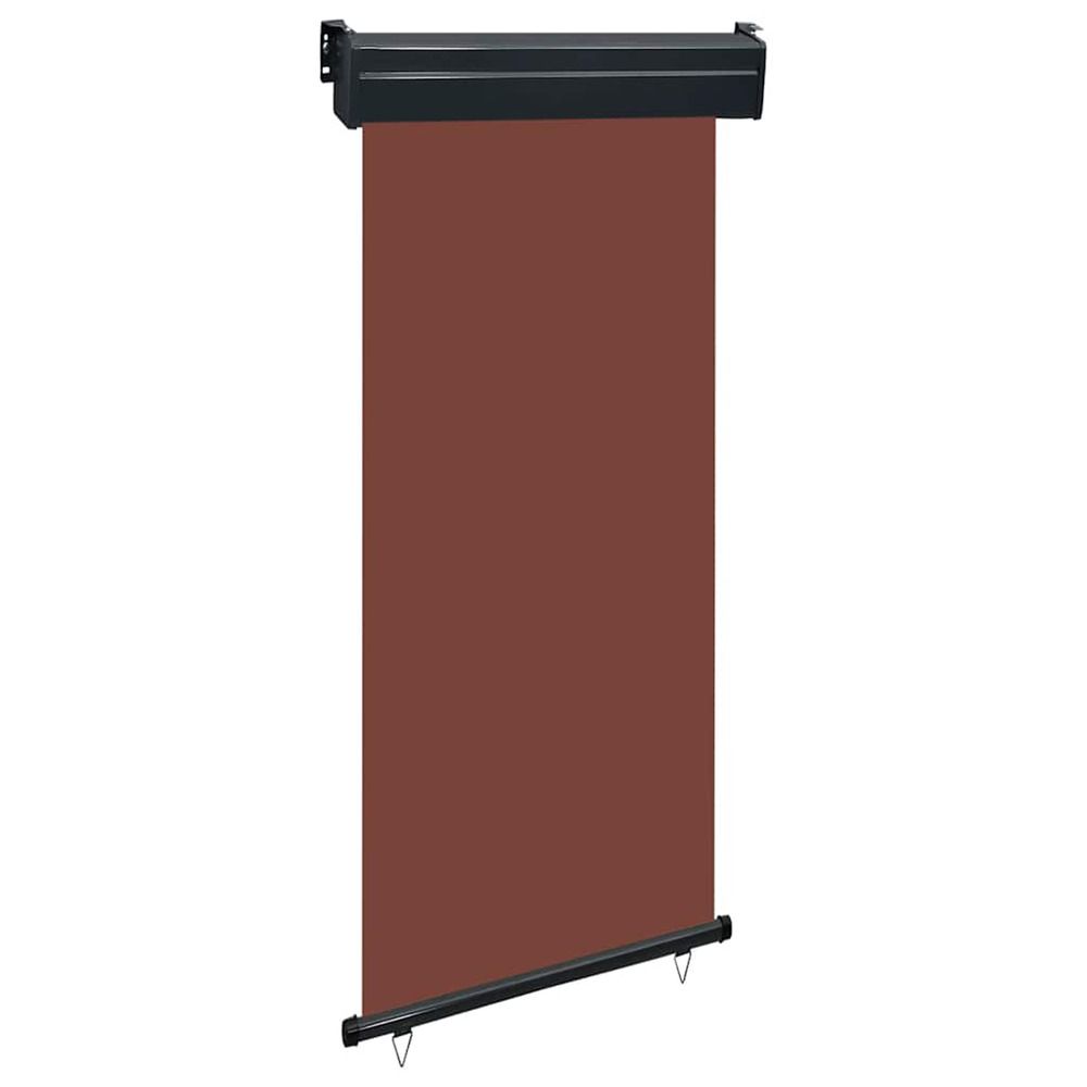 Auvent latéral de balcon 105x250 cm marron