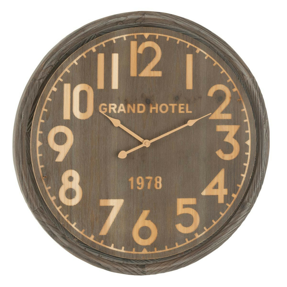 Horloge murale en bois 
