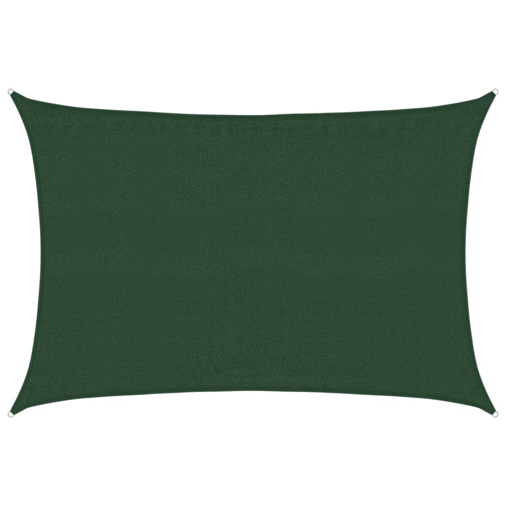 Voile d'ombrage 160 g/m² vert foncé 3,5x4,5 m pehd