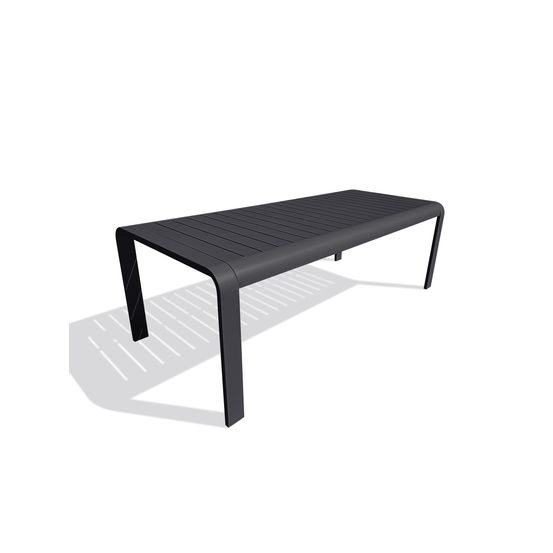 Table de jardin hanoi en aluminium - anthracite
