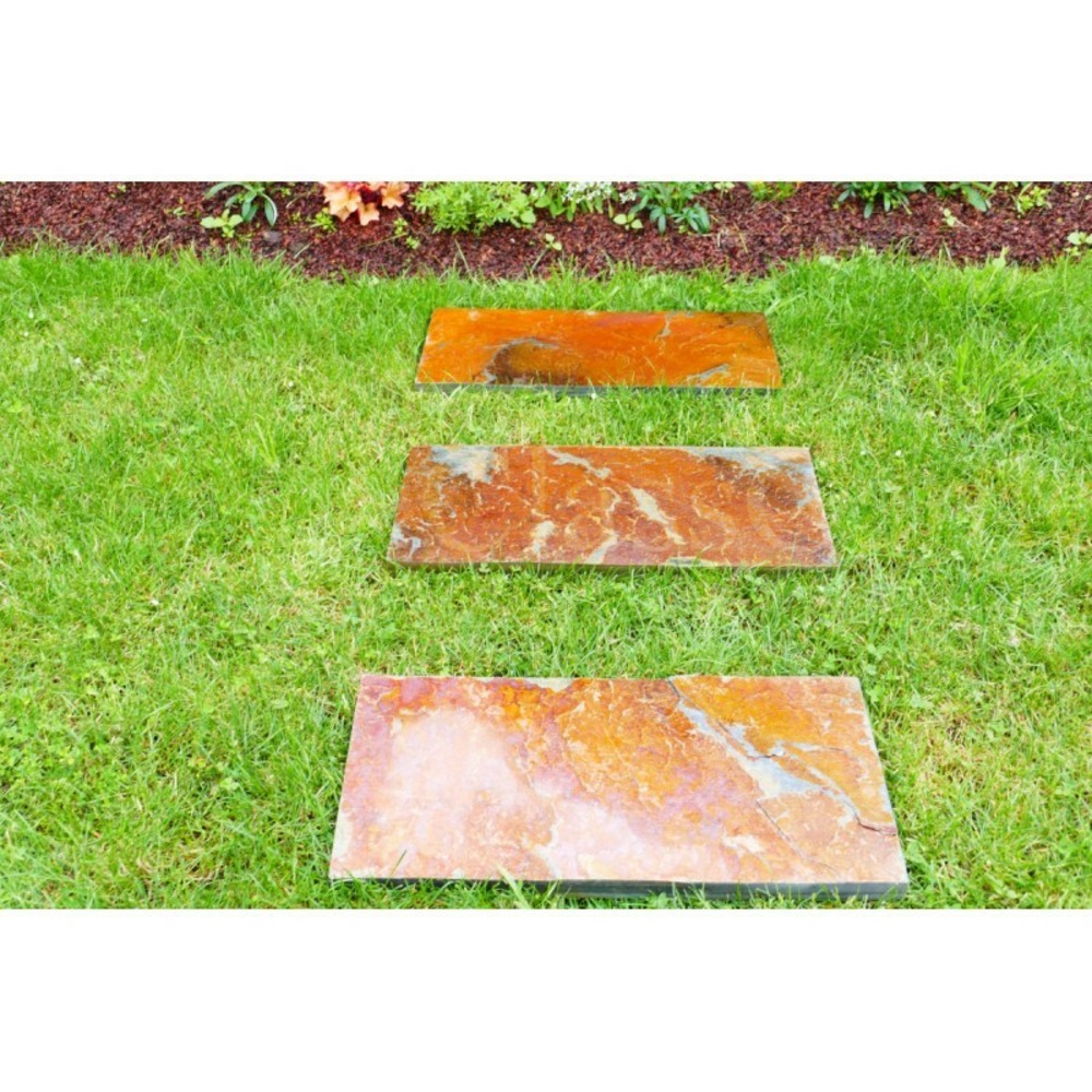 Pas japonais corten 60x30 - pack de 16 pièces