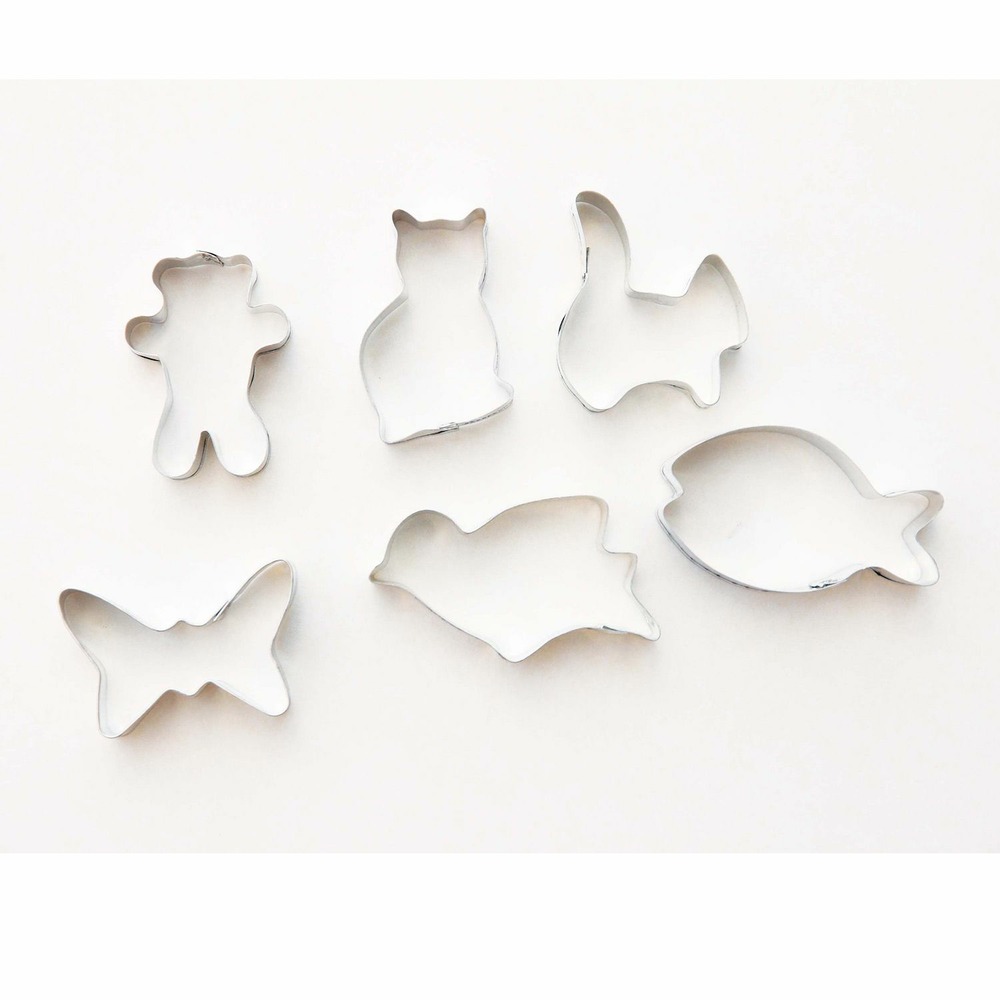 6 emportes-pièces pâtisserie animaux