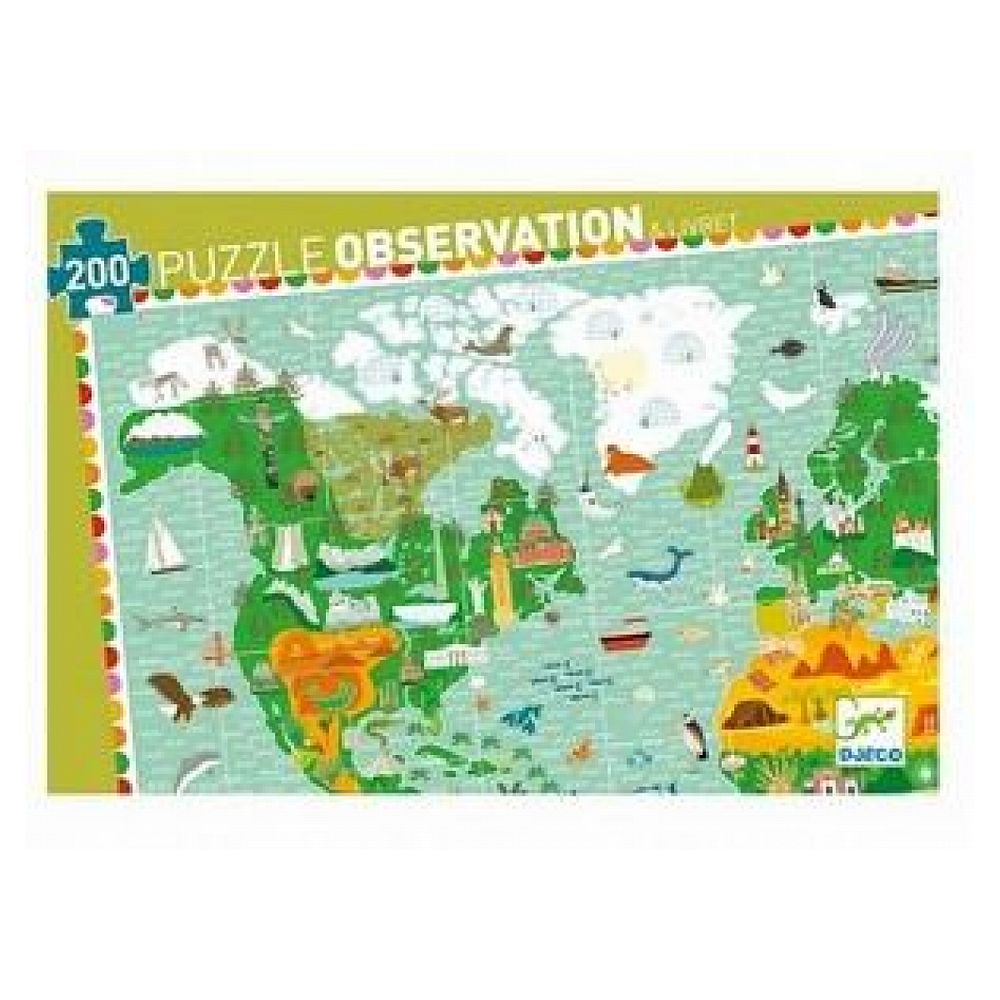 Puzzle observation 200p tour du monde