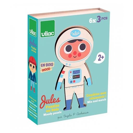Jules a habiller puzzle en bois