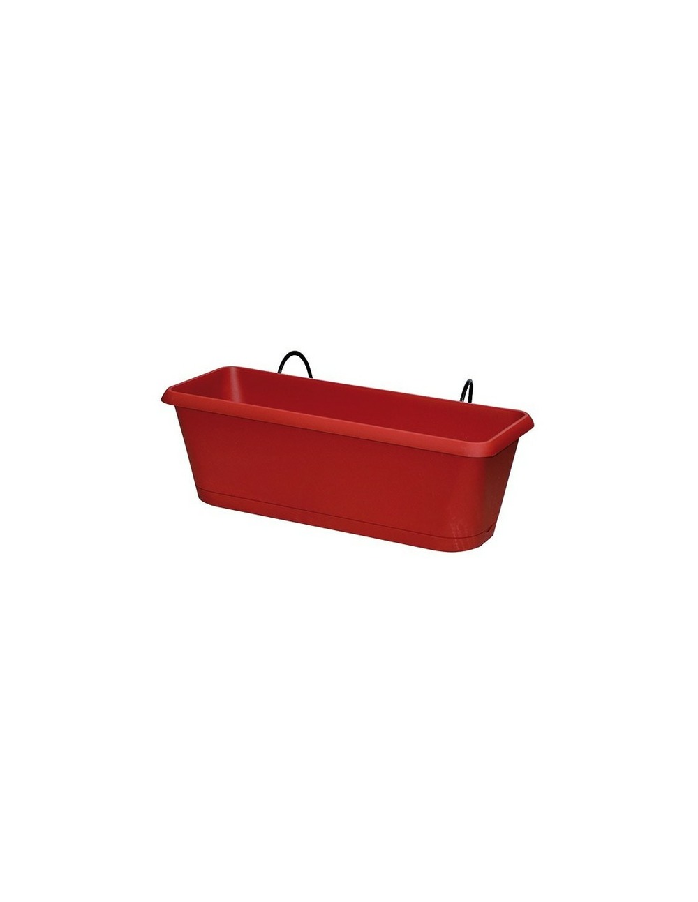 Jardinieres chorus 50cm plateau et suspension incluse rouge rubis - eda