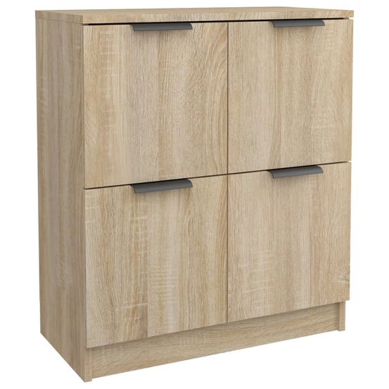 Buffet bahut commode armoire meuble de rangement organisateur cuisine salle de séjour salon sonoma 60 x 30 x 70 cm bois d'ing