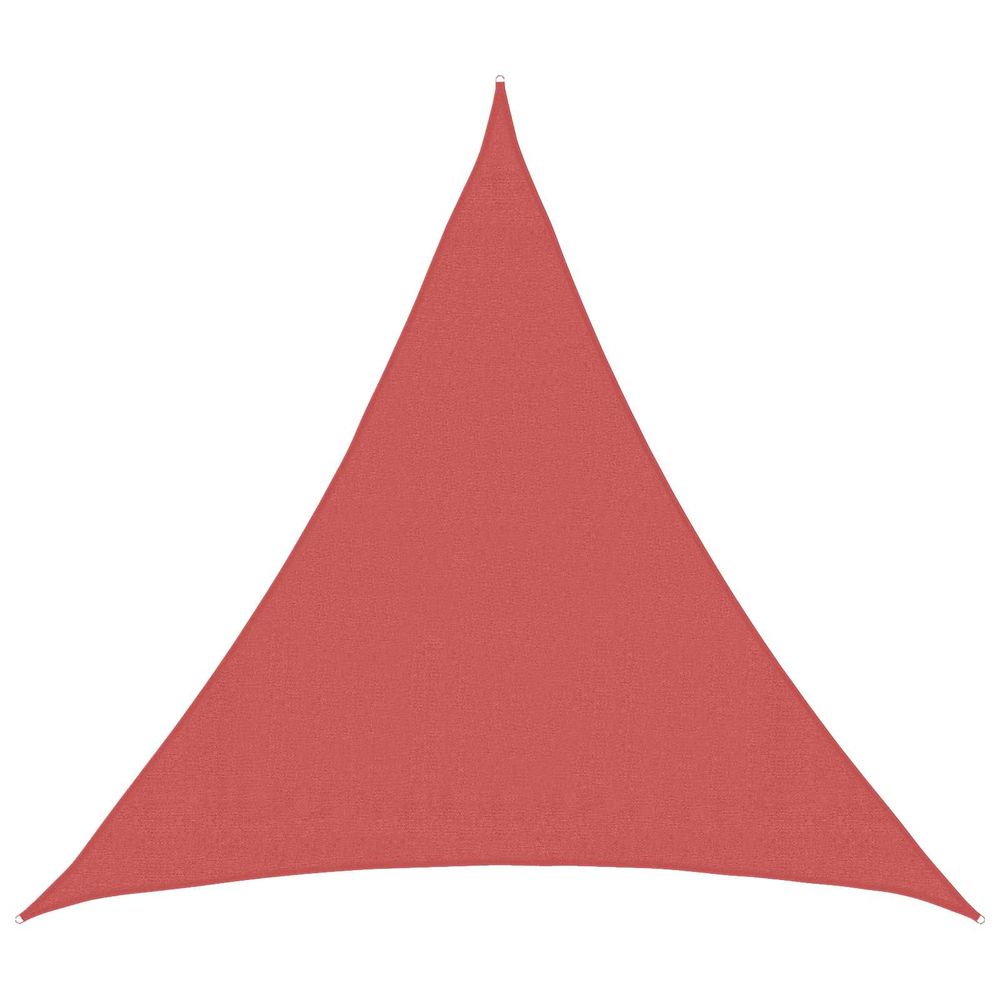 Voile d'ombre 2 x 2 x 2 m hdpe triangulaire terre cuite