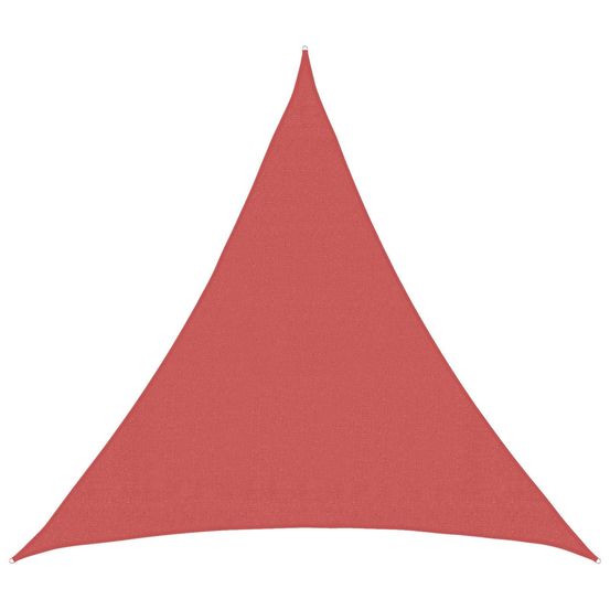Voile d'ombre 2 x 2 x 2 m hdpe triangulaire terre cuite