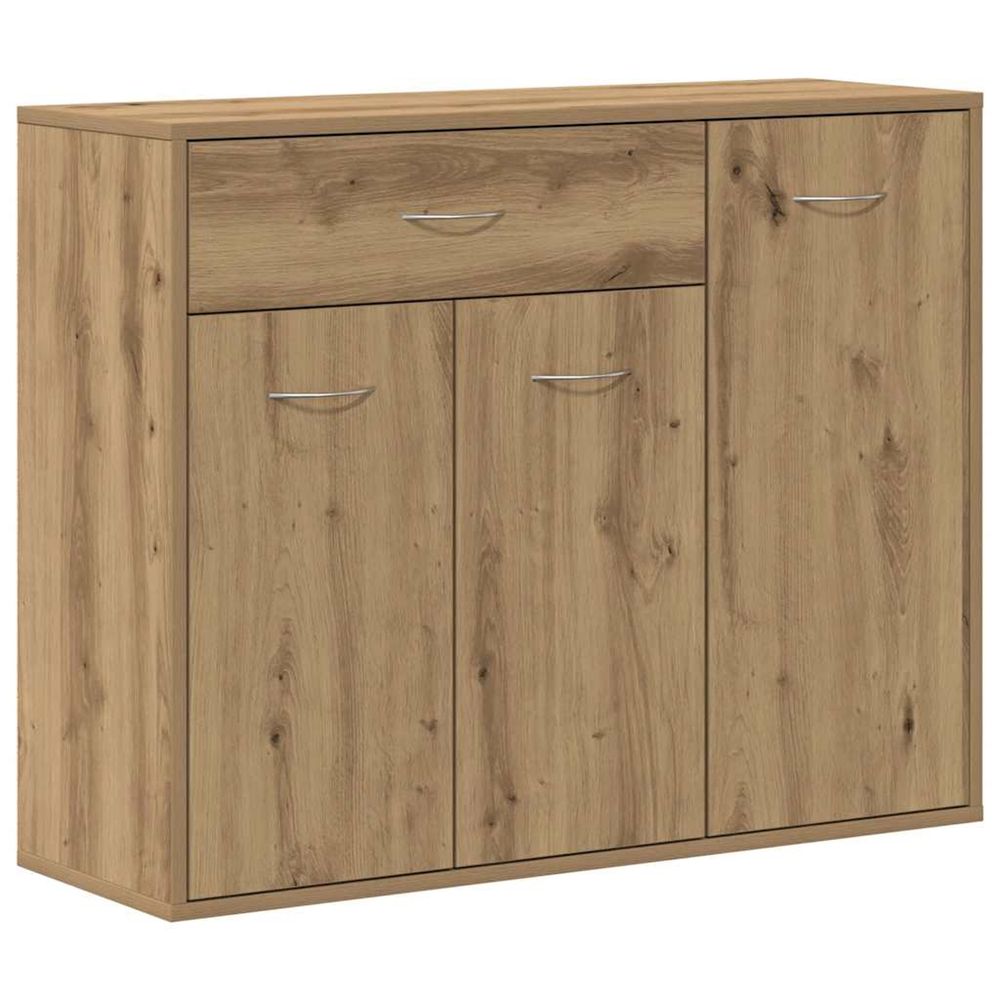 Buffet chêne artisanal 88x30x70 cm bois d'ingénierie